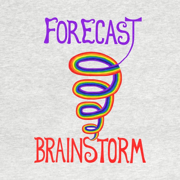 Forecast: Rainbow Tornado Brainstorm by Art by Deborah Camp